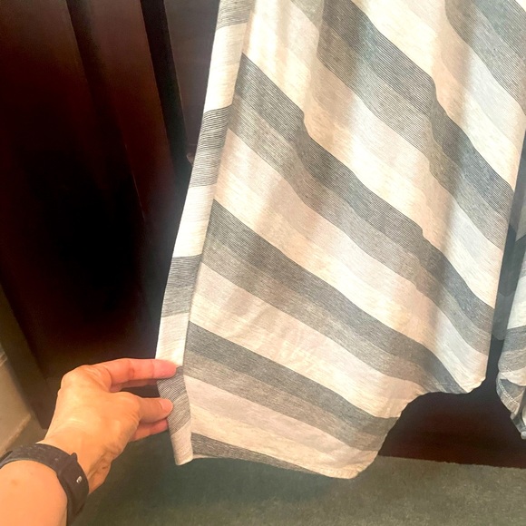 Mossimo Gray White Chevron Asymmetrical Dress - Picture 2 of 5